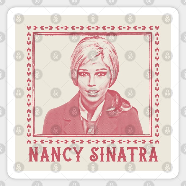 Nancy Sinatra // Original Fan Art Design Sticker by DankFutura